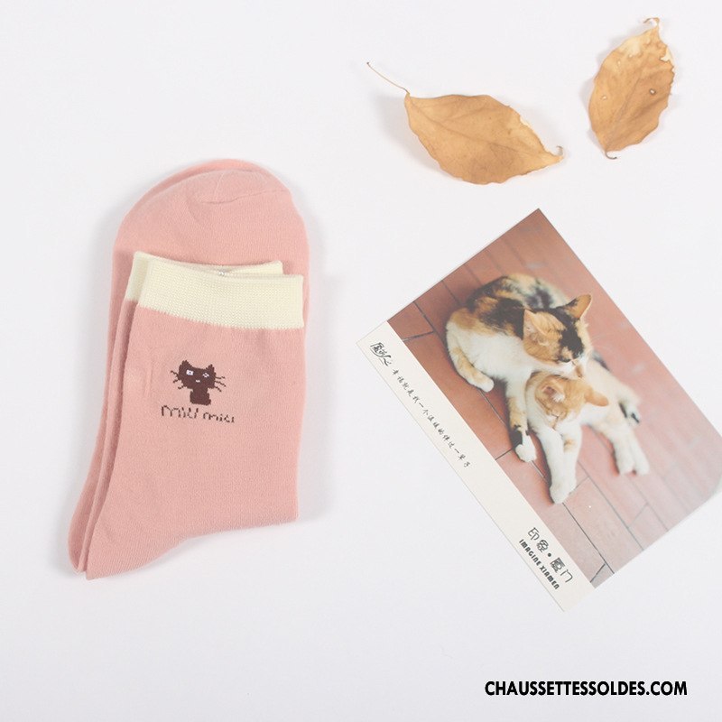 Chaussettes Mi Hautes Femme Petit Marron / Brun