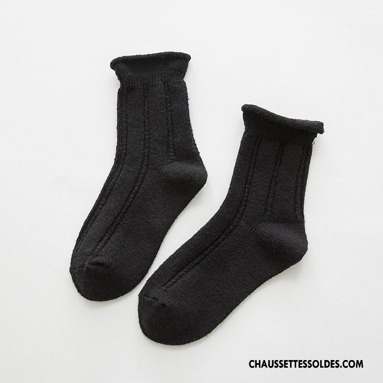 Chaussettes Mi Hautes Femme Renforcé Ourlet Hiver L'automne Enceintes