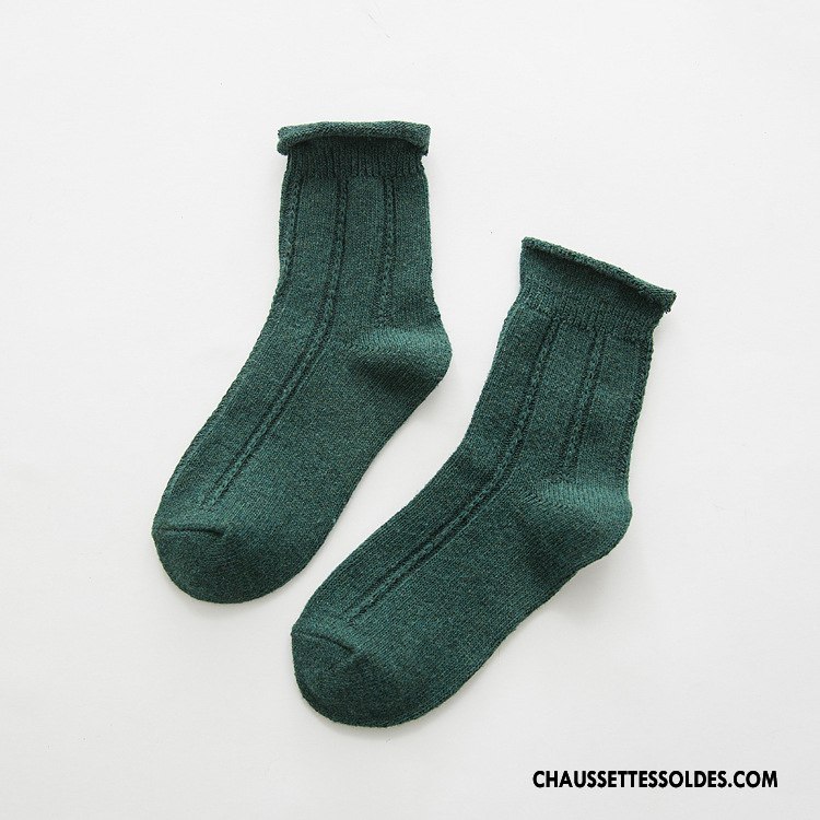 Chaussettes Mi Hautes Femme Renforcé Ourlet Hiver L'automne Enceintes