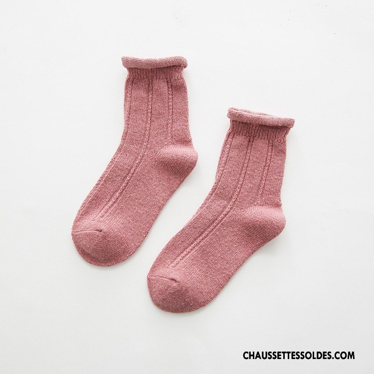 Chaussettes Mi Hautes Femme Renforcé Ourlet Hiver L'automne Enceintes