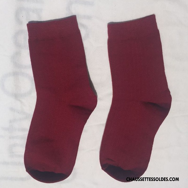 Chaussettes Mi Hautes Femme Rétro L'automne Élève Tous Les Assortis Style Chaud Nouvelles Arrivées Pure Vert