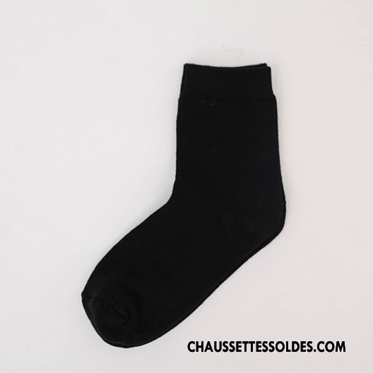 Chaussettes Mi Hautes Femme Vent D'université Mouvement Dame 100% Coton Plaine Chaussette Courte Pure Rose