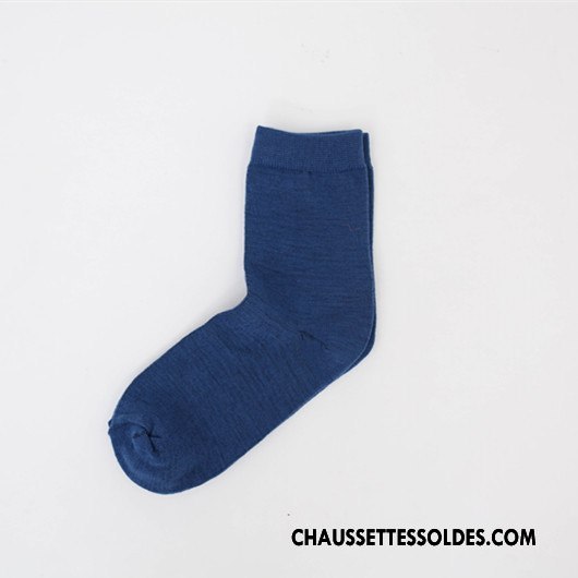 Chaussettes Mi Hautes Femme Vent D'université Mouvement Dame 100% Coton Plaine Chaussette Courte Pure Rose