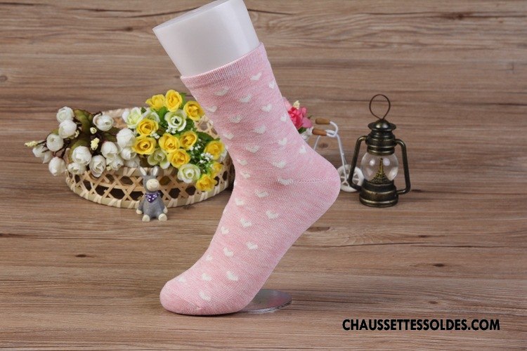 Chaussettes Mi Hautes Femme Vente Chaude Milieu Chaussettes En Coton Violet