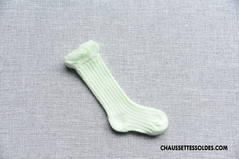 Chaussettes Mi Hautes Fille 100% Coton Bouche Libre Bébé Engrener Légère Long Stock Or