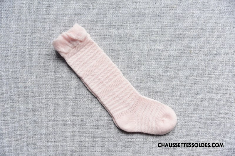 Chaussettes Mi Hautes Fille 100% Coton Bouche Libre Bébé Engrener Légère Long Stock Or