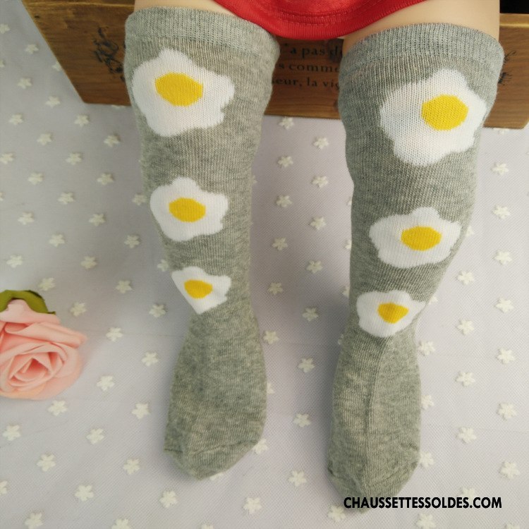 Chaussettes Mi Hautes Fille 100% Coton Bouche Libre Petit Enfant Le Nouveau Coton Bio Noir
