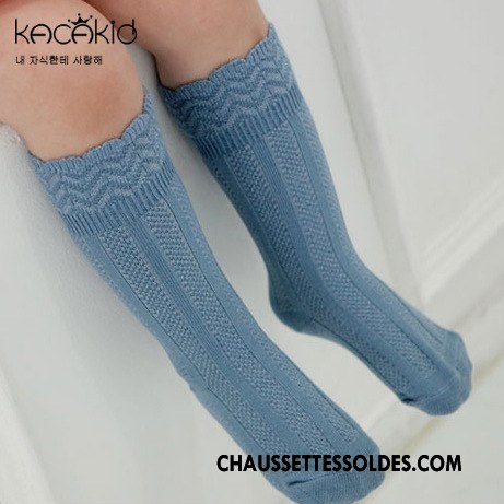 Chaussettes Mi Hautes Fille 100% Coton Vague Enfant L'automne Dentelle Petit Blanc