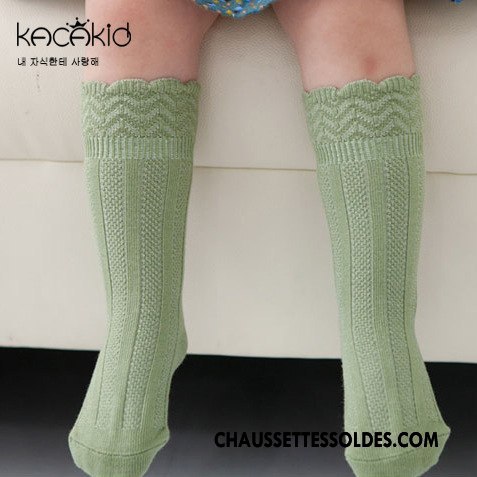 Chaussettes Mi Hautes Fille 100% Coton Vague Enfant L'automne Dentelle Petit Blanc