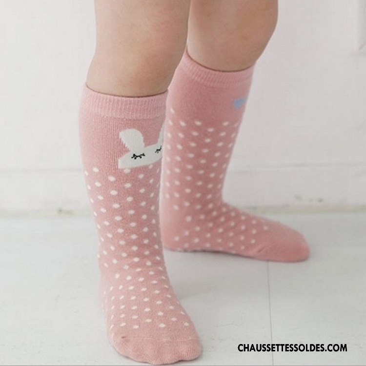 Chaussettes Mi Hautes Fille Animal Le Nouveau Bébé Chaussettes En Coton Dessin Animé Milieu Rose