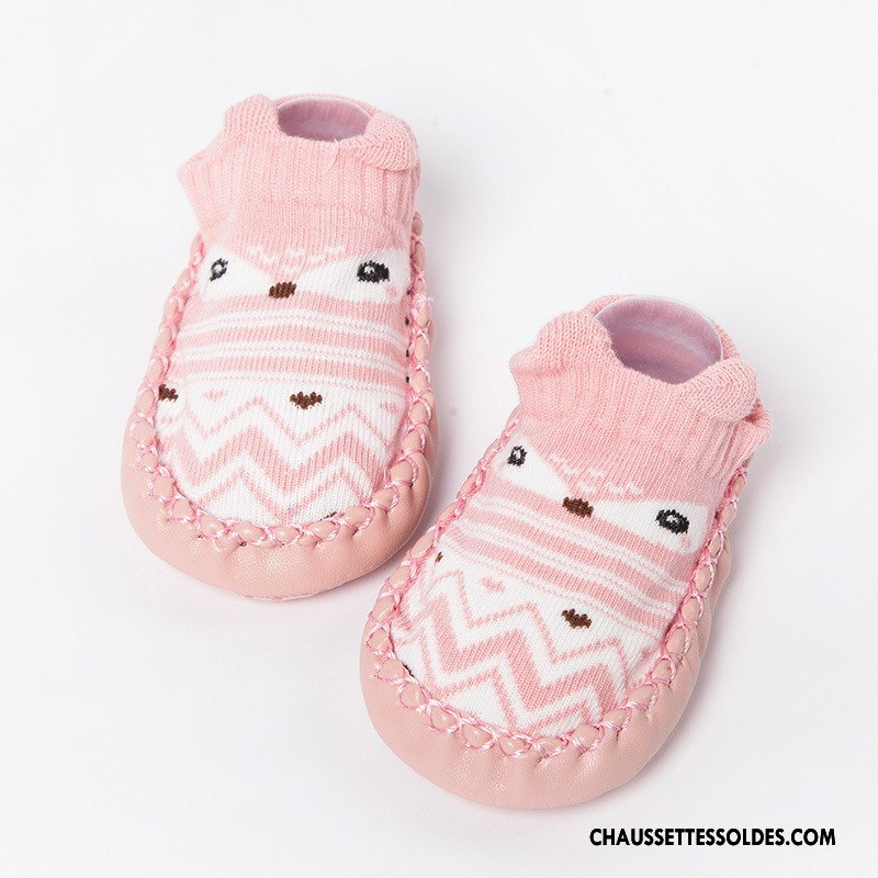 Chaussettes Mi Hautes Fille Antidérapant Bébé Chaussette Basse Coupée Dessin Animé Coton Bio Été Jaune