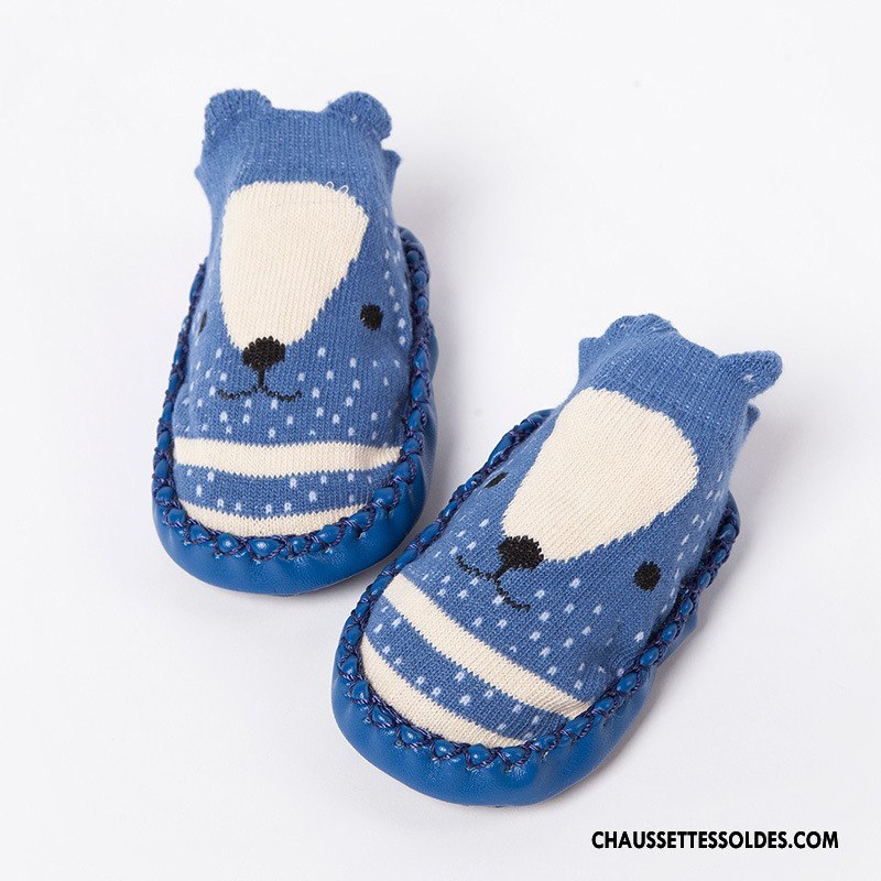Chaussettes Mi Hautes Fille Antidérapant Bébé Chaussette Basse Coupée Dessin Animé Coton Bio Été Jaune