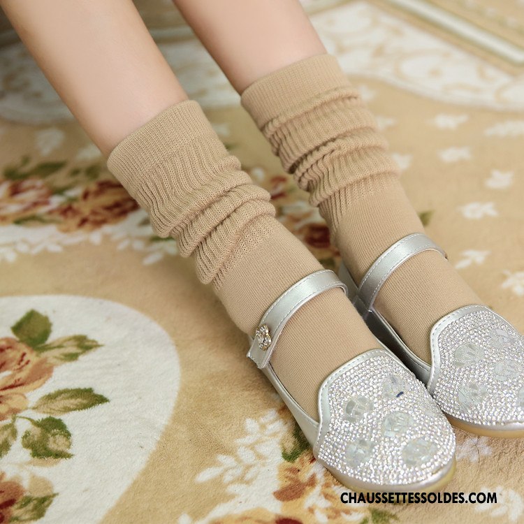 Chaussettes Mi Hautes Fille Bonbons Matelassé 100% Coton Enfant Nouvelles Arrivées Bordeaux