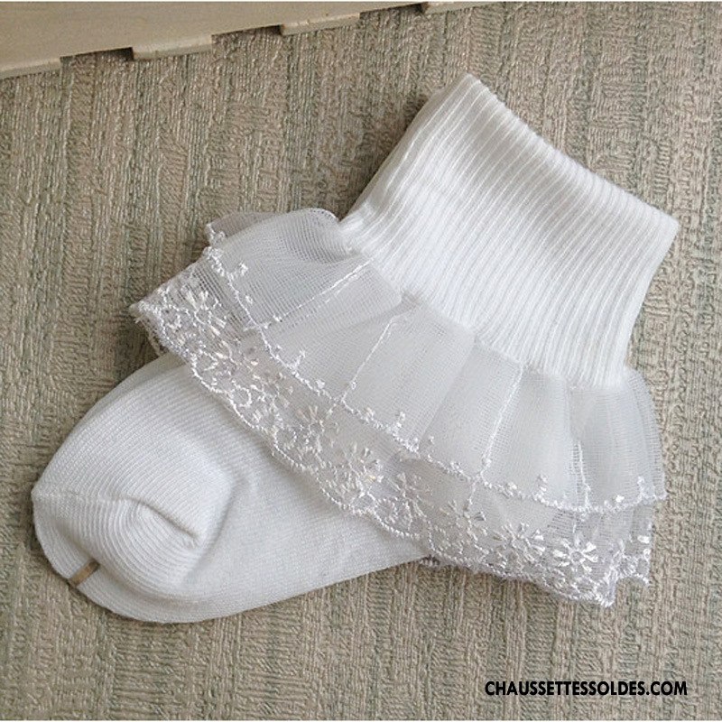Chaussettes Mi Hautes Fille Bébé Doux Petit Courte Enfant Mode Jaune