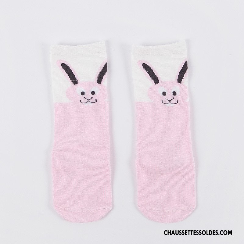 Chaussettes Mi Hautes Fille Bébé L'automne Printemps Milieu Chaussettes En Coton Enfant Bleu