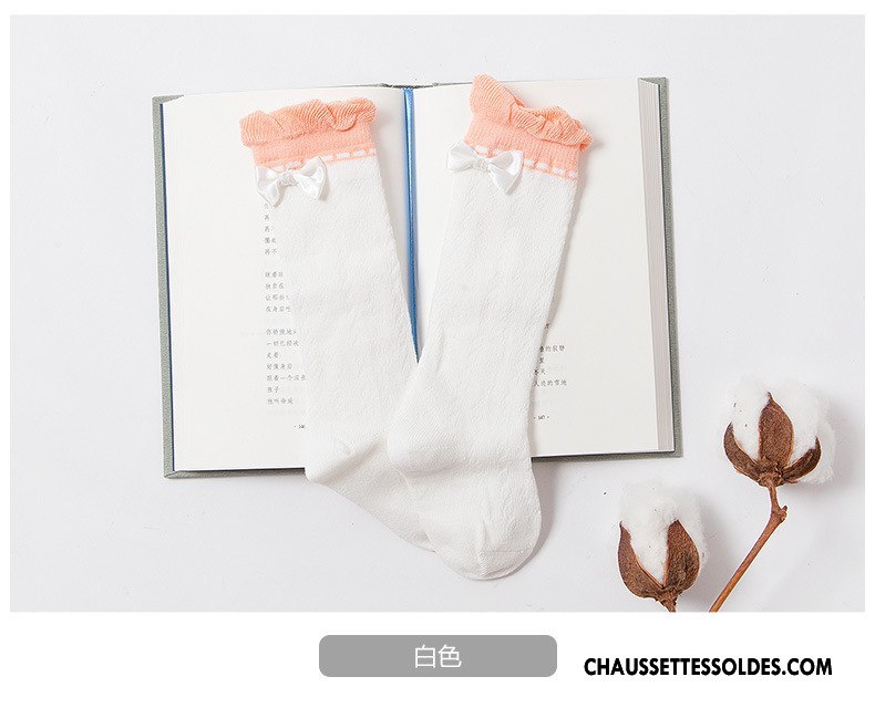 Chaussettes Mi Hautes Fille Bébé Le Nouveau L'automne Hiver Milieu Respirant Couleurs De Bonbons Violet