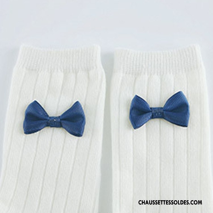 Chaussettes Mi Hautes Fille Bébé Milieu Printemps L'automne Danse Le Nouveau Bleu