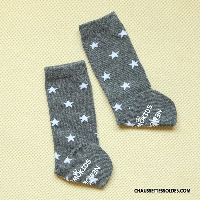 Chaussettes Mi Hautes Fille Charmant Antidérapant Bébé Hiver Dessin Animé Dimensionnel Jaune