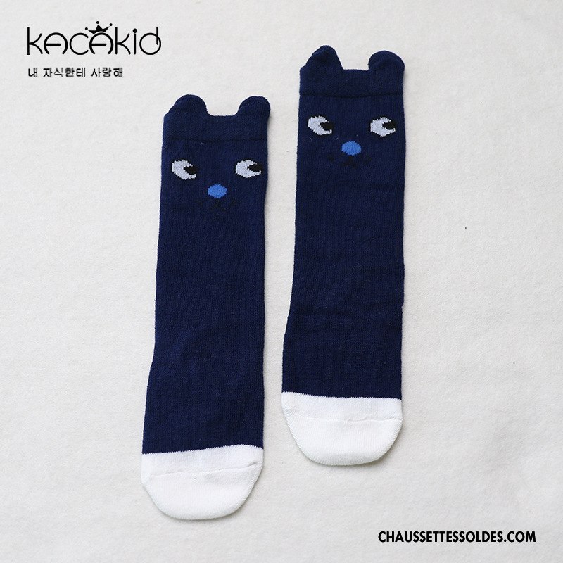Chaussettes Mi Hautes Fille Charmant Beige Le Nouveau Dimensionnel Bébé Enfant Blanc