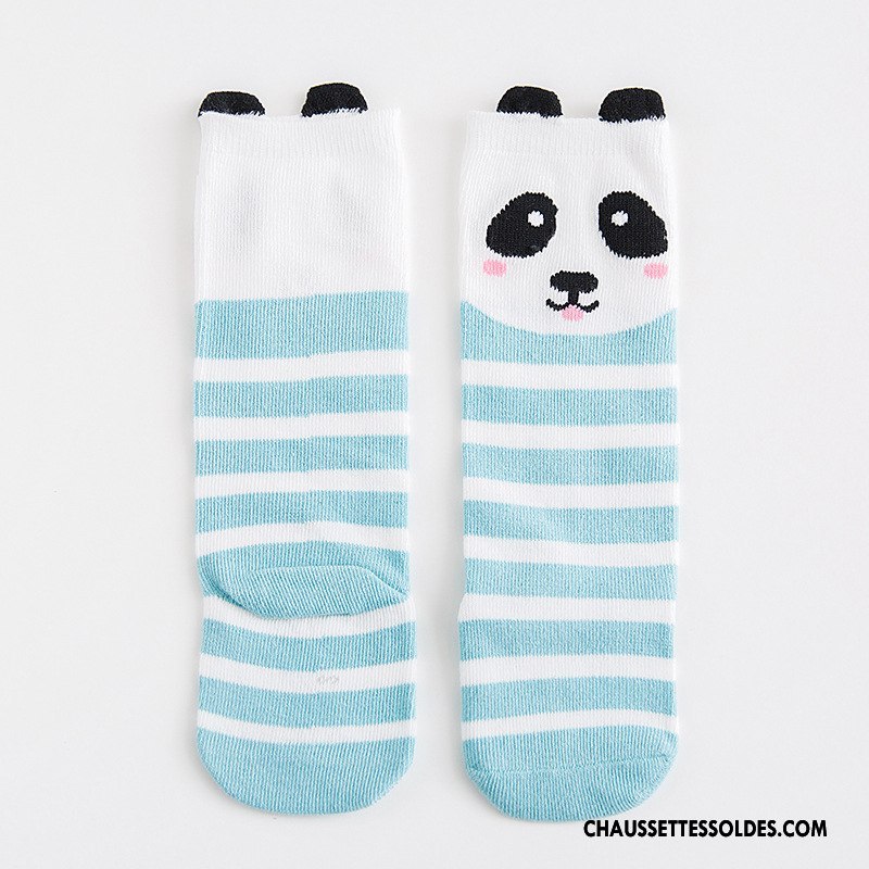 Chaussettes Mi Hautes Fille Charmant Dessin Animé Dimensionnel Bébé Enfant Milieu Rose