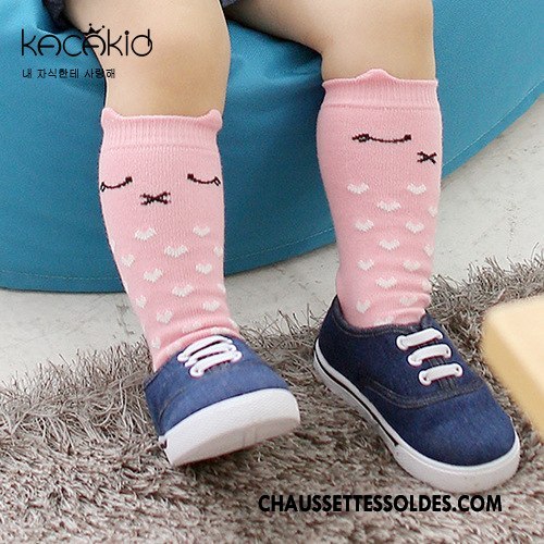 Chaussettes Mi Hautes Fille Charmant Milieu Le Nouveau Bébé Chaussettes En Coton Femme Gris