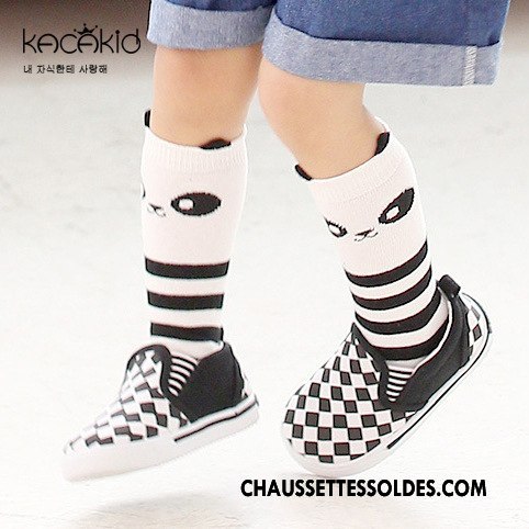 Chaussettes Mi Hautes Fille Charmant Milieu Le Nouveau Bébé Chaussettes En Coton Femme Gris