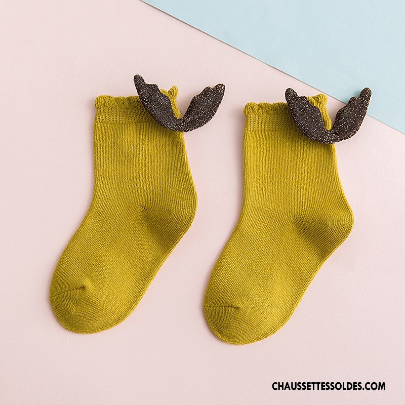 Chaussettes Mi Hautes Fille Chaussette Courte Le Nouveau Enfant Printemps Femme Tendance