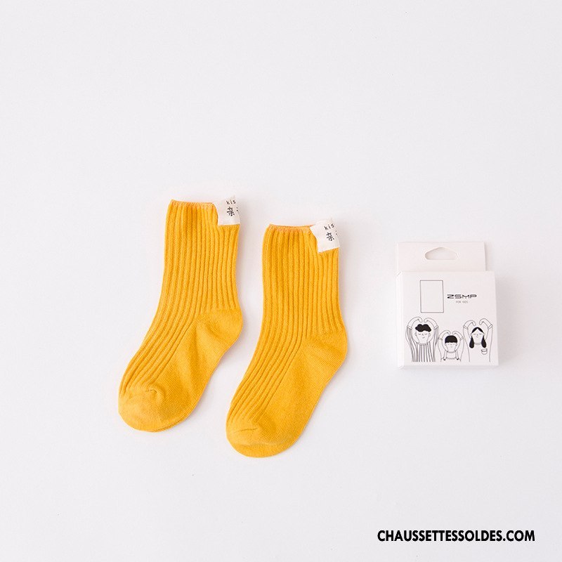 Chaussettes Mi Hautes Fille Créatif Bébé Le Nouveau Enfant L'automne Matelassé Bleu