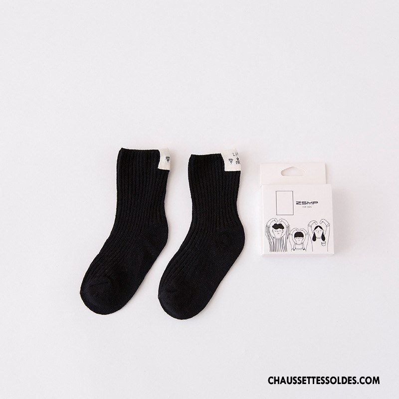 Chaussettes Mi Hautes Fille Créatif Bébé Le Nouveau Enfant L'automne Matelassé Bleu