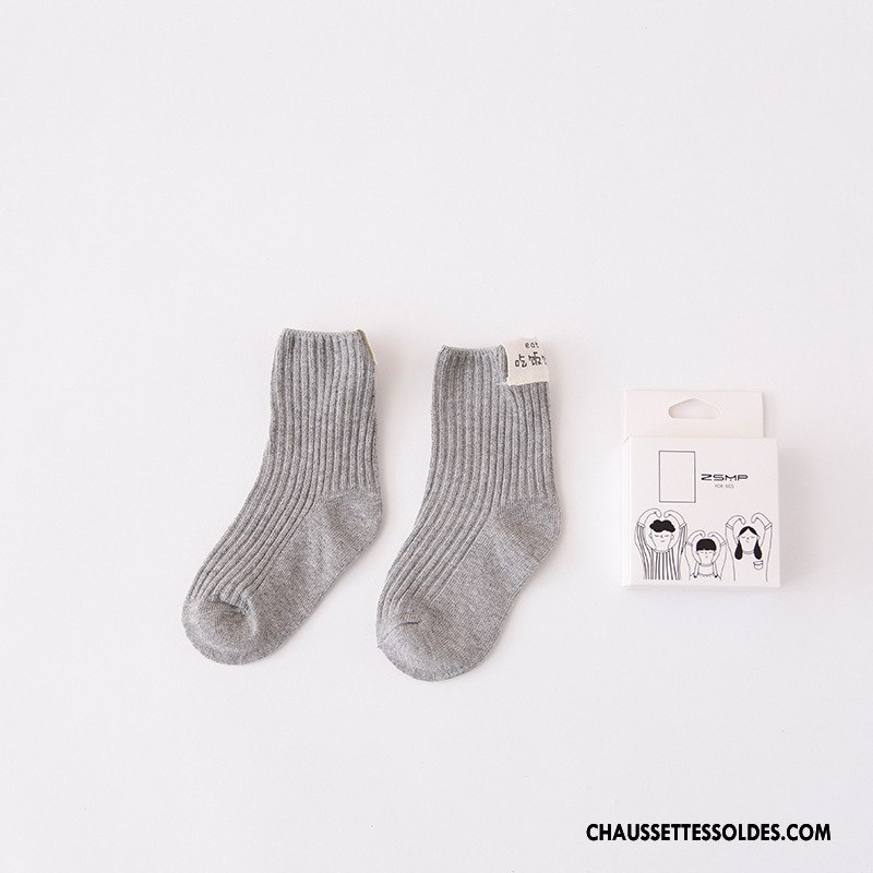 Chaussettes Mi Hautes Fille Créatif Bébé Le Nouveau Enfant L'automne Matelassé Bleu