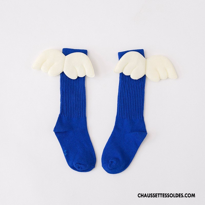 Chaussettes Mi Hautes Fille Créatif Hiver Bébé Matelassé Enfant Aile Rouge