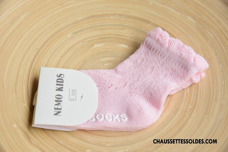 Chaussettes Mi Hautes Fille De Boîtier Été Antidérapant Enfant Engrener Le Nouveau Blanc