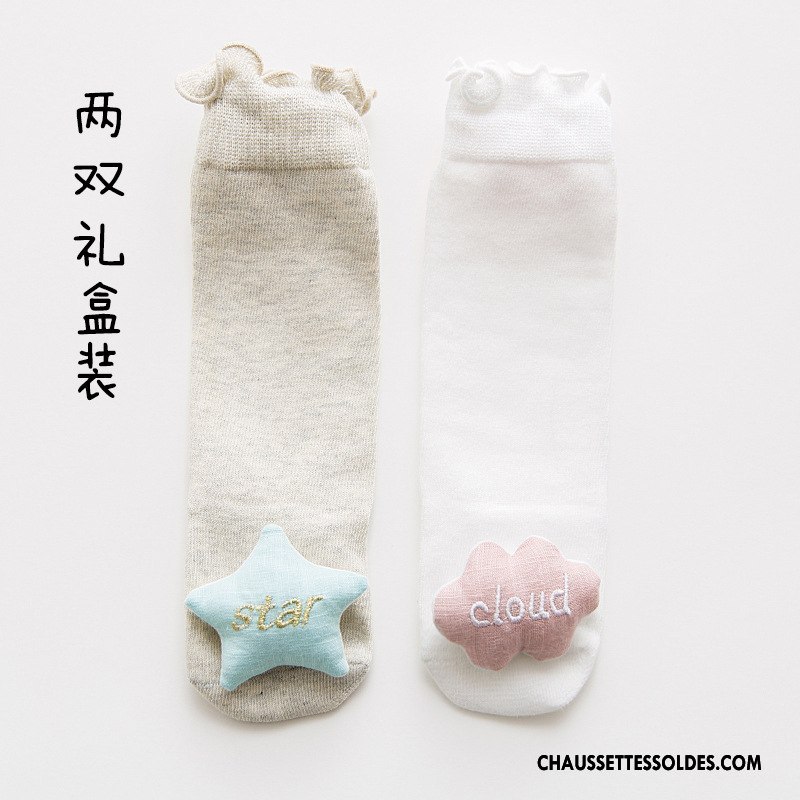 Chaussettes Mi Hautes Fille Dentelle Bébé Enfant Milieu Rose