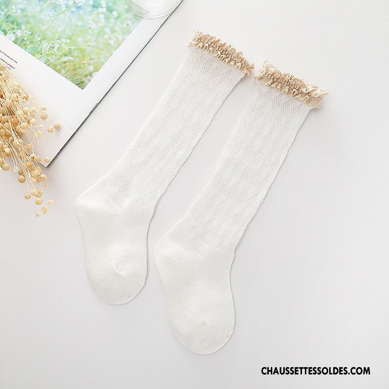 Chaussettes Mi Hautes Fille Dentelle Enfant Manuel Femme Été Le Nouveau Bordeaux