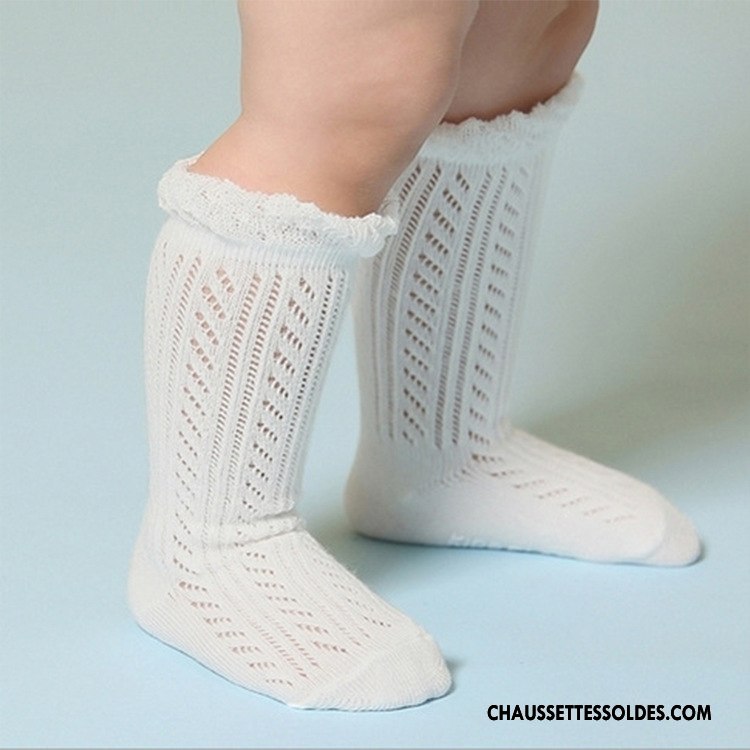 Chaussettes Mi Hautes Fille Dentelle Mince Engrener Bouche Libre Le Nouveau Été Jaune