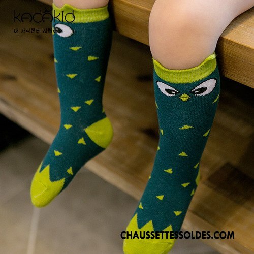 Chaussettes Mi Hautes Fille Dessin Animé Dimensionnel Enfant Homme Femme Printemps Vert