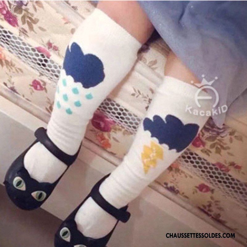Chaussettes Mi Hautes Fille Dessin Animé Femme Printemps Milieu Bébé L'automne Gris