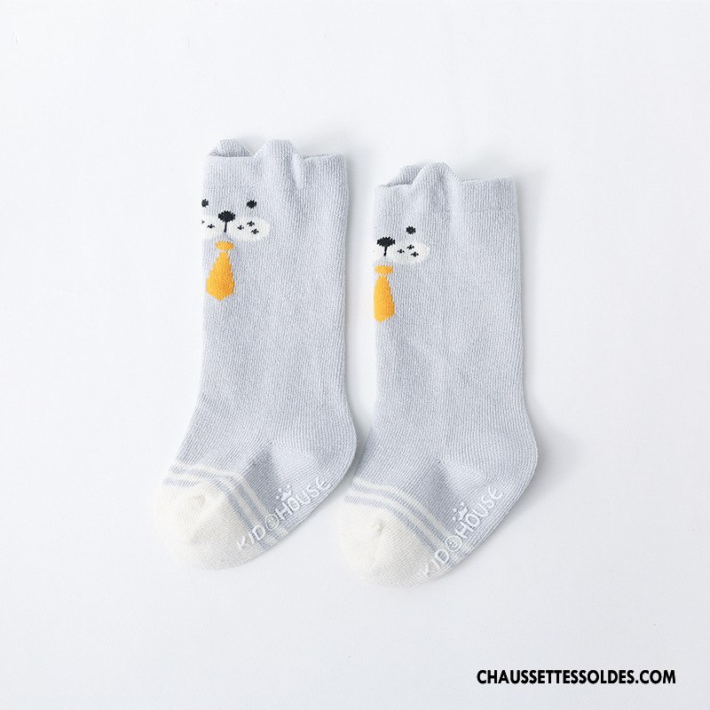 Chaussettes Mi Hautes Fille Dimensionnel Dessin Animé Printemps 100% Coton Bébé Enfant Rose