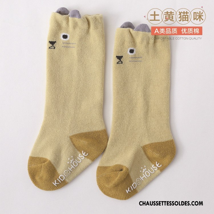 Chaussettes Mi Hautes Fille Enfant Bébé Printemps Antidérapant Nouvelles Arrivées Dessin Animé Bleu