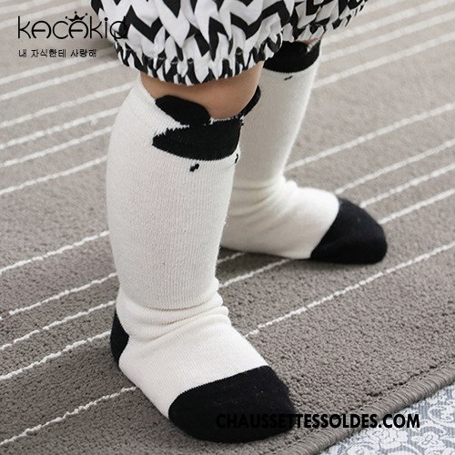 Chaussettes Mi Hautes Fille Enfant Chat Femme Milieu Homme 100% Coton Blanc