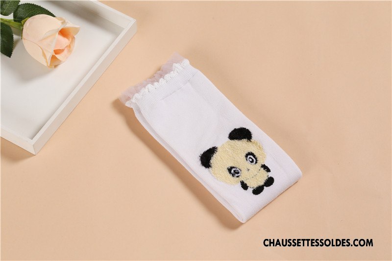 Chaussettes Mi Hautes Fille Enfant Dentelle Milieu Hiver L'automne Femme Gris
