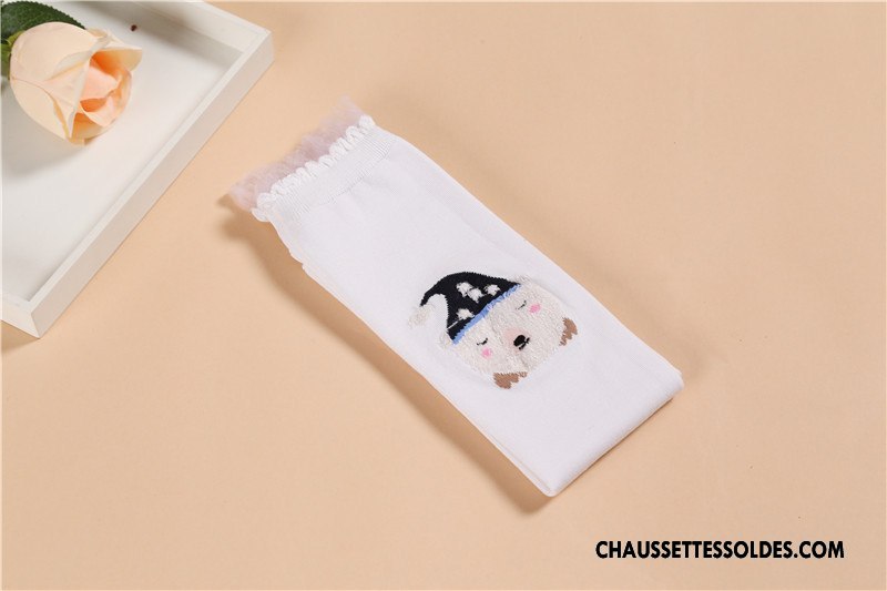 Chaussettes Mi Hautes Fille Enfant Dentelle Milieu Hiver L'automne Femme Gris