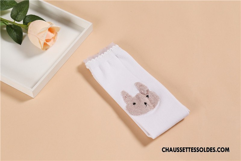 Chaussettes Mi Hautes Fille Enfant Dentelle Milieu Hiver L'automne Femme Gris
