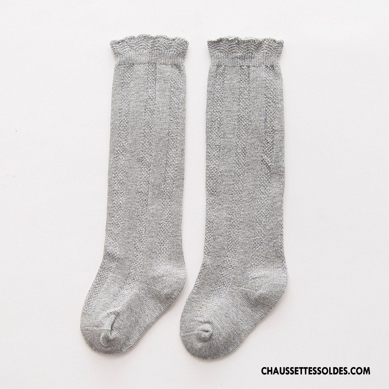 Chaussettes Mi Hautes Fille Enfant Femme 100% Coton Bébé Long Stock Milieu Jaune