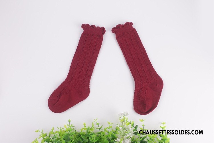Chaussettes Mi Hautes Fille Enfant Femme Homme Printemps Fleurs Renforcé Pure Blanc