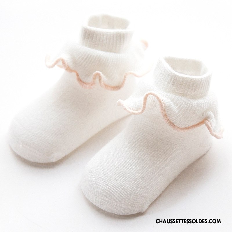 Chaussettes Mi Hautes Fille Enfant Le Nouveau Bois Dentelle Printemps L'automne Violet