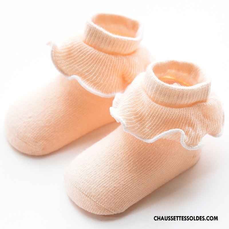 Chaussettes Mi Hautes Fille Enfant Le Nouveau Bois Dentelle Printemps L'automne Violet