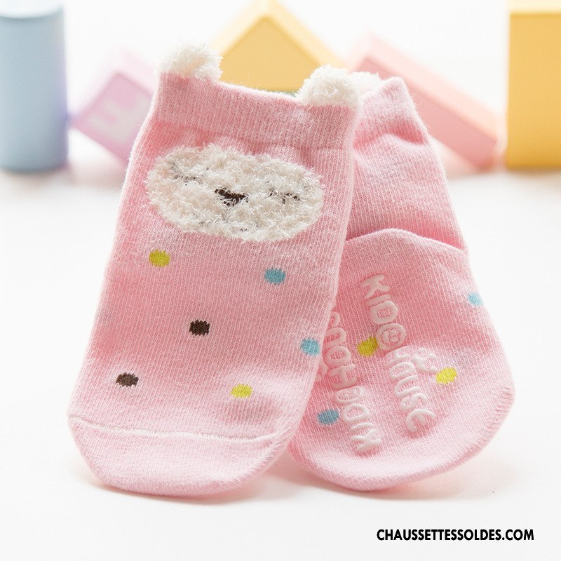 Chaussettes Mi Hautes Fille Enfant Le Nouveau Dessin Animé L'automne Bouche Libre Bébé Jaune