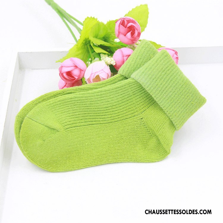 Chaussettes Mi Hautes Fille Enfant Le Nouveau Offre Spéciale Coton Bio L'automne Printemps Bleu
