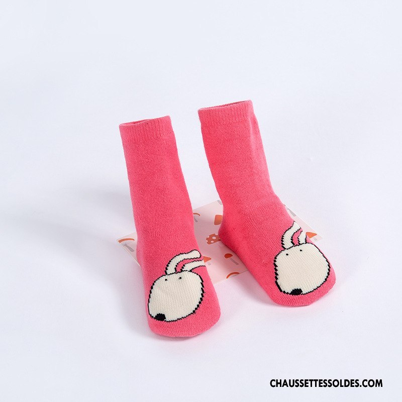 Chaussettes Mi Hautes Fille Enfant Le Nouveau Petit Ultra Bébé Terry Jaune